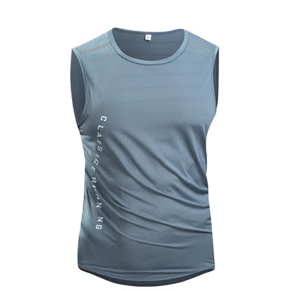 Men'S Running Vest Quick Drying Gym Tank Top Men Fitness Sleeveless Shirt Male Mesh Breathable Fitness Sports Vest
