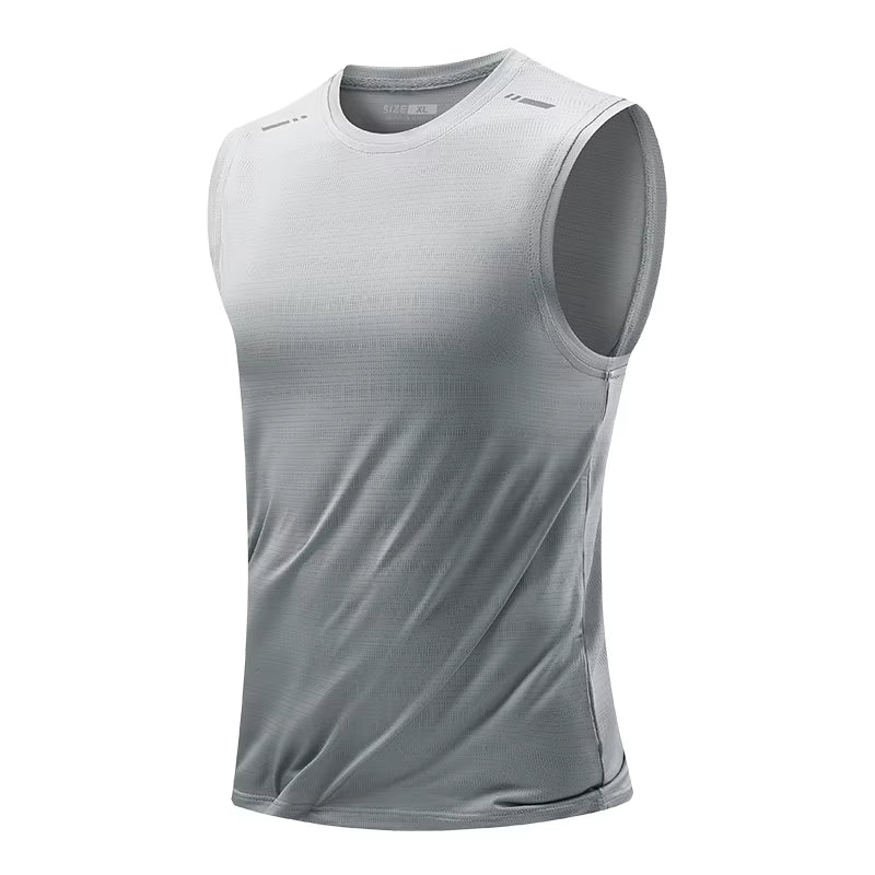 Men'S Running Vest Quick Drying Gym Tank Top Men Fitness Sleeveless Shirt Male Mesh Breathable Fitness Sports Vest
