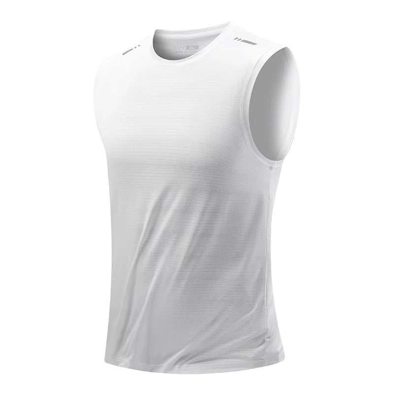 Men'S Running Vest Quick Drying Gym Tank Top Men Fitness Sleeveless Shirt Male Mesh Breathable Fitness Sports Vest