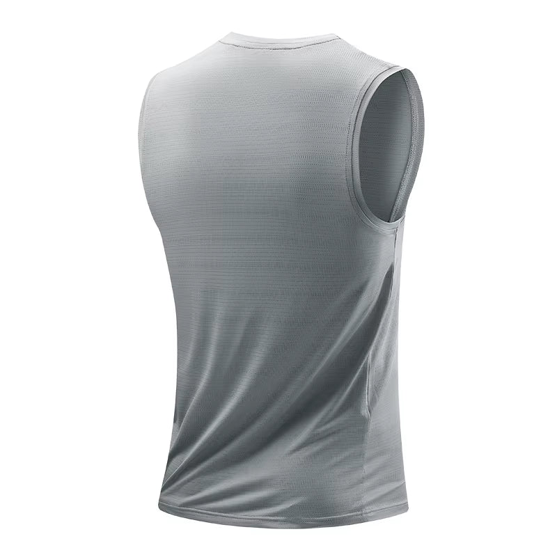 Men'S Running Vest Quick Drying Gym Tank Top Men Fitness Sleeveless Shirt Male Mesh Breathable Fitness Sports Vest