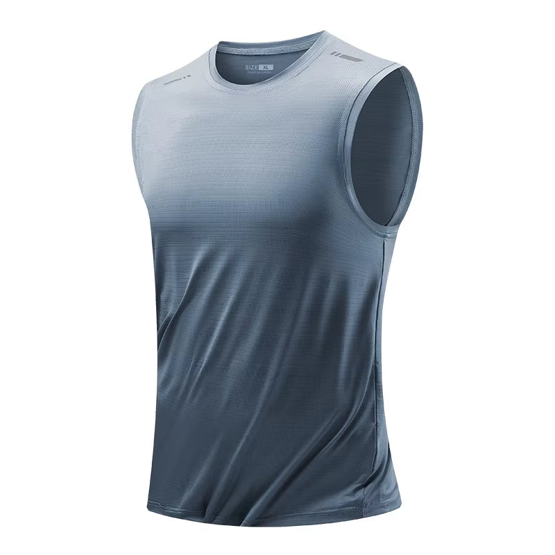 Men'S Running Vest Quick Drying Gym Tank Top Men Fitness Sleeveless Shirt Male Mesh Breathable Fitness Sports Vest