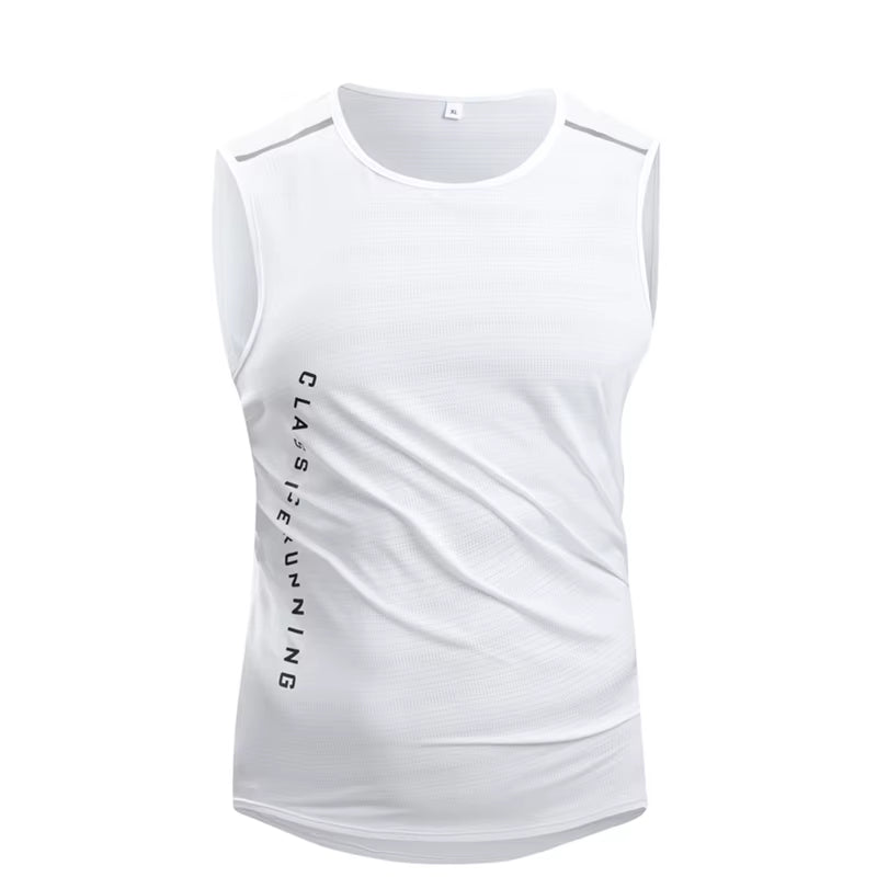 Men'S Running Vest Quick Drying Gym Tank Top Men Fitness Sleeveless Shirt Male Mesh Breathable Fitness Sports Vest