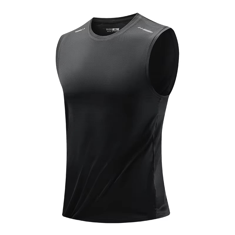 Men'S Running Vest Quick Drying Gym Tank Top Men Fitness Sleeveless Shirt Male Mesh Breathable Fitness Sports Vest