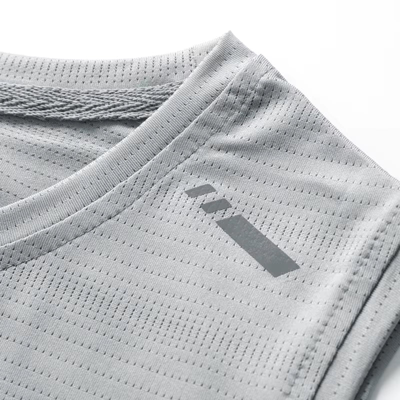 Men'S Running Vest Quick Drying Gym Tank Top Men Fitness Sleeveless Shirt Male Mesh Breathable Fitness Sports Vest