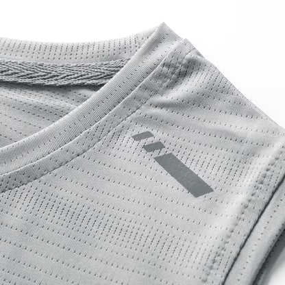 Men'S Running Vest Quick Drying Gym Tank Top Men Fitness Sleeveless Shirt Male Mesh Breathable Fitness Sports Vest
